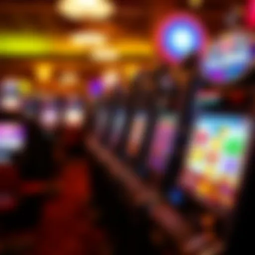 Diverse Slot Machine Options A vibrant display of various slot machines in a casino setting