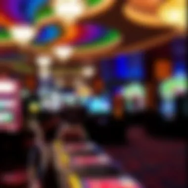 Vibrant gaming floor at Silver Slipper Casino