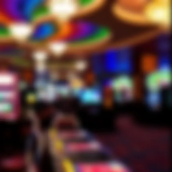 Vibrant gaming floor at Silver Slipper Casino