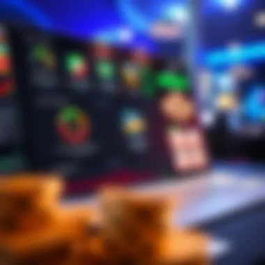 User dashboard highlighting features and functionalities