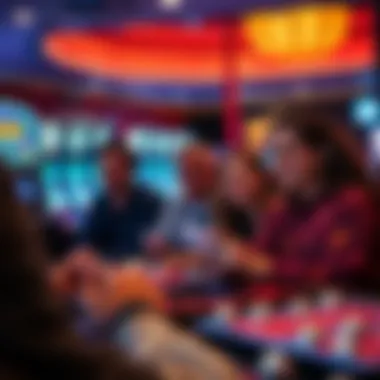 Group of friends enjoying Keno at a casino