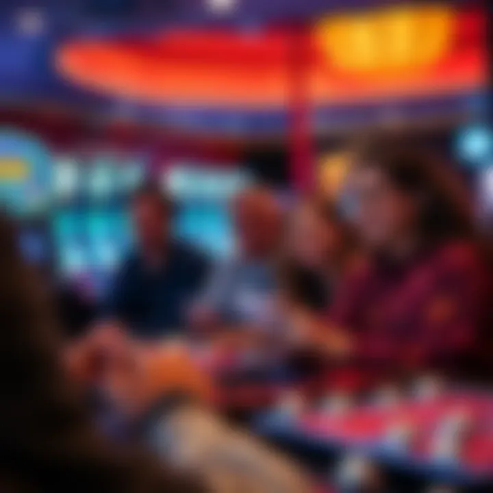 Group of friends enjoying Keno at a casino