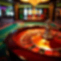 Overview of a roulette table highlighting different betting options