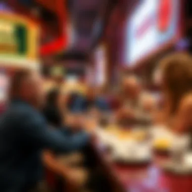 Culinary Adventure in Las Vegas Diners enjoying a culinary adventure at a Las Vegas buffet