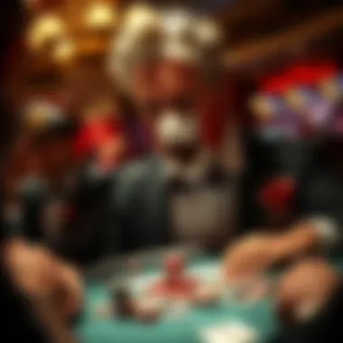 Celebration of Victory in Poker Celebration of a winning player