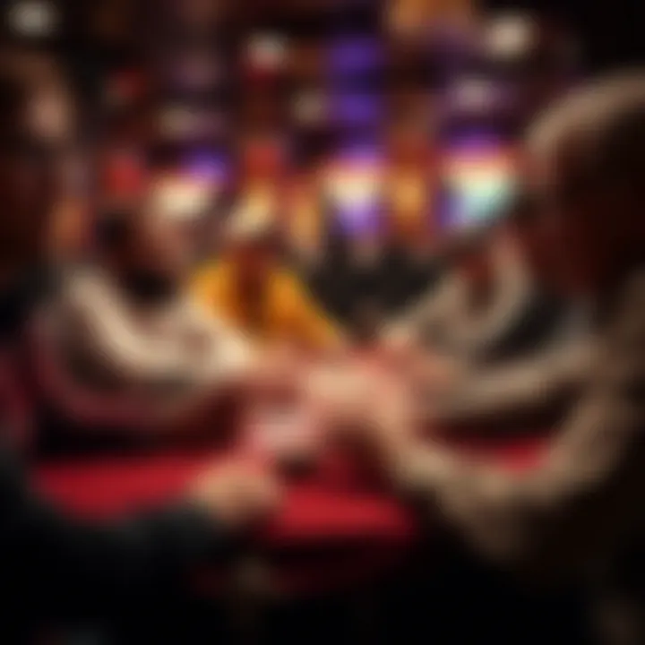 An engaging scene of players enjoying Texas poker together