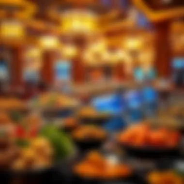 Diverse Culinary Offerings at Las Vegas Buffets A lavish spread of diverse culinary offerings at a Las Vegas buffet