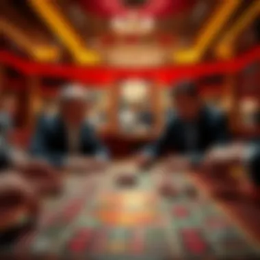 A strategic board game mirroring casino strategies