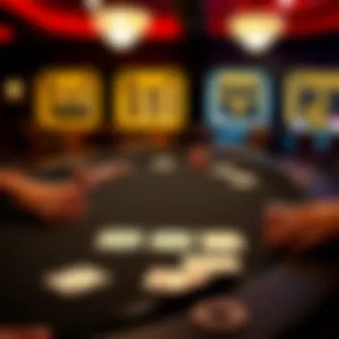 A Strategic Layout of Six-Card Hold'em Six-Card Hold'em table setting with cards arranged