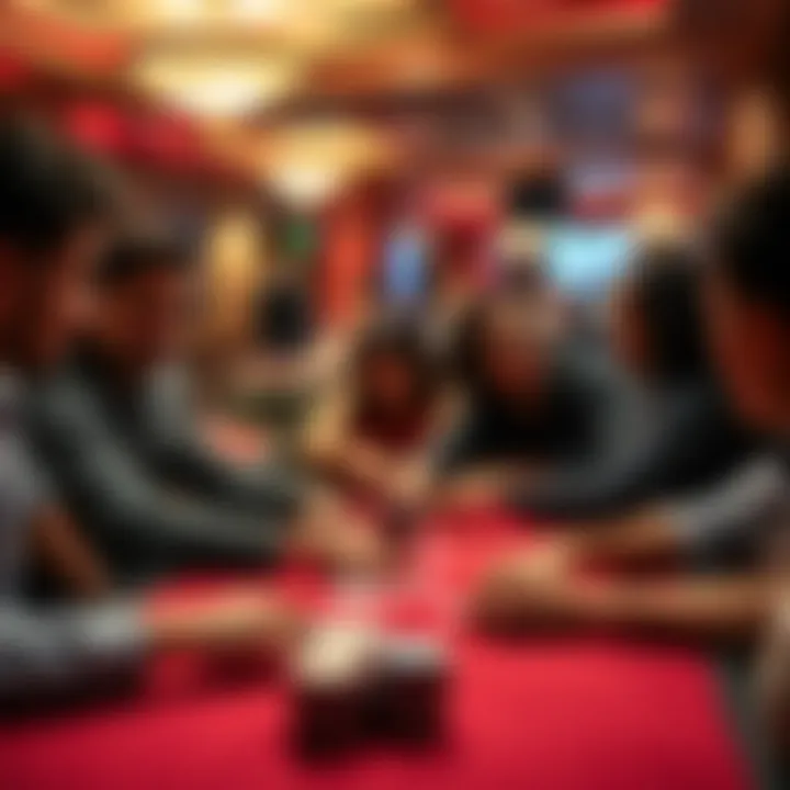 Diverse community engaging in a friendly poker game