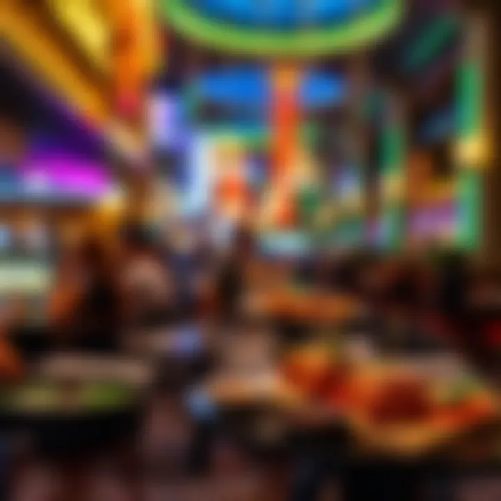 Diverse dining options available at LINQ Promenade featuring various cuisines