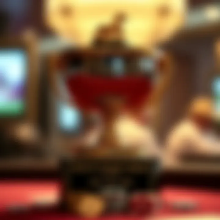 Prestigious Triton Poker Trophy Triton Poker Series trophy showcasing prestige