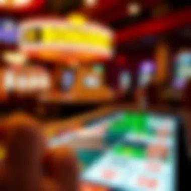 Visual representation of bonuses and rewards in casino applications