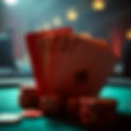 Visual representation of a flush in poker