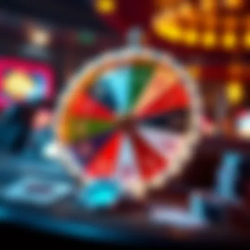 Visual representation of free spins concept