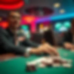 Visual representation of poker staking dynamics