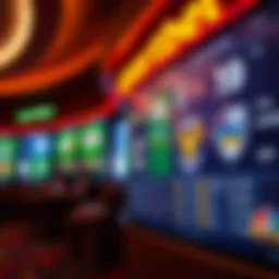 A captivating sportsbet advertisement showcasing vibrant team logos and betting odds.