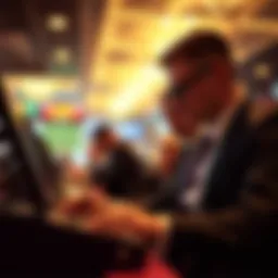 Conceptual visualization of bookmakers at work