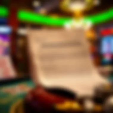 Illustration explaining the terms and conditions of Unibet Casino offers