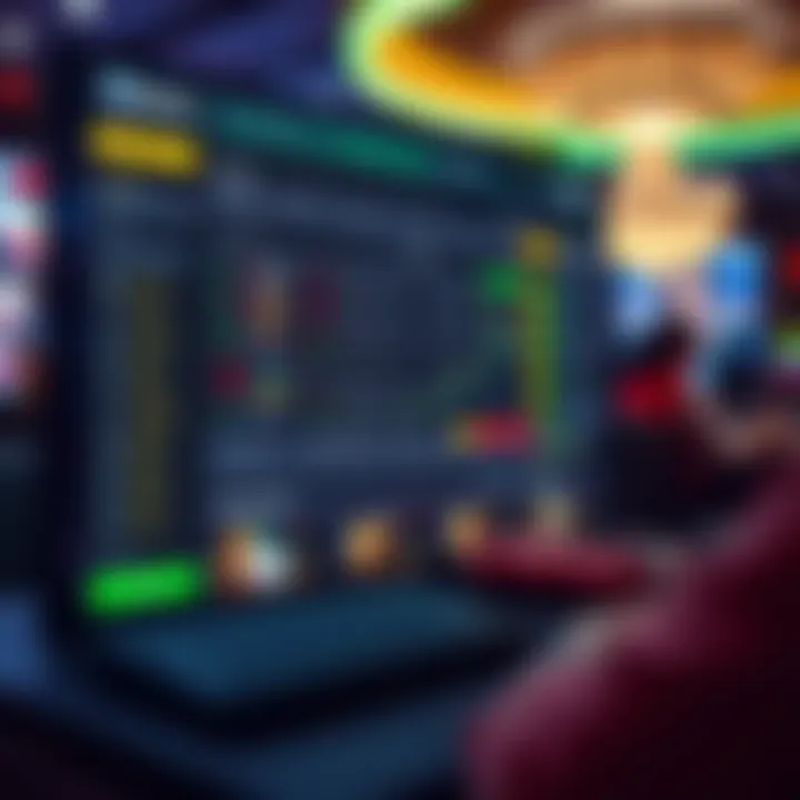 User interface design of a modern online betting website.