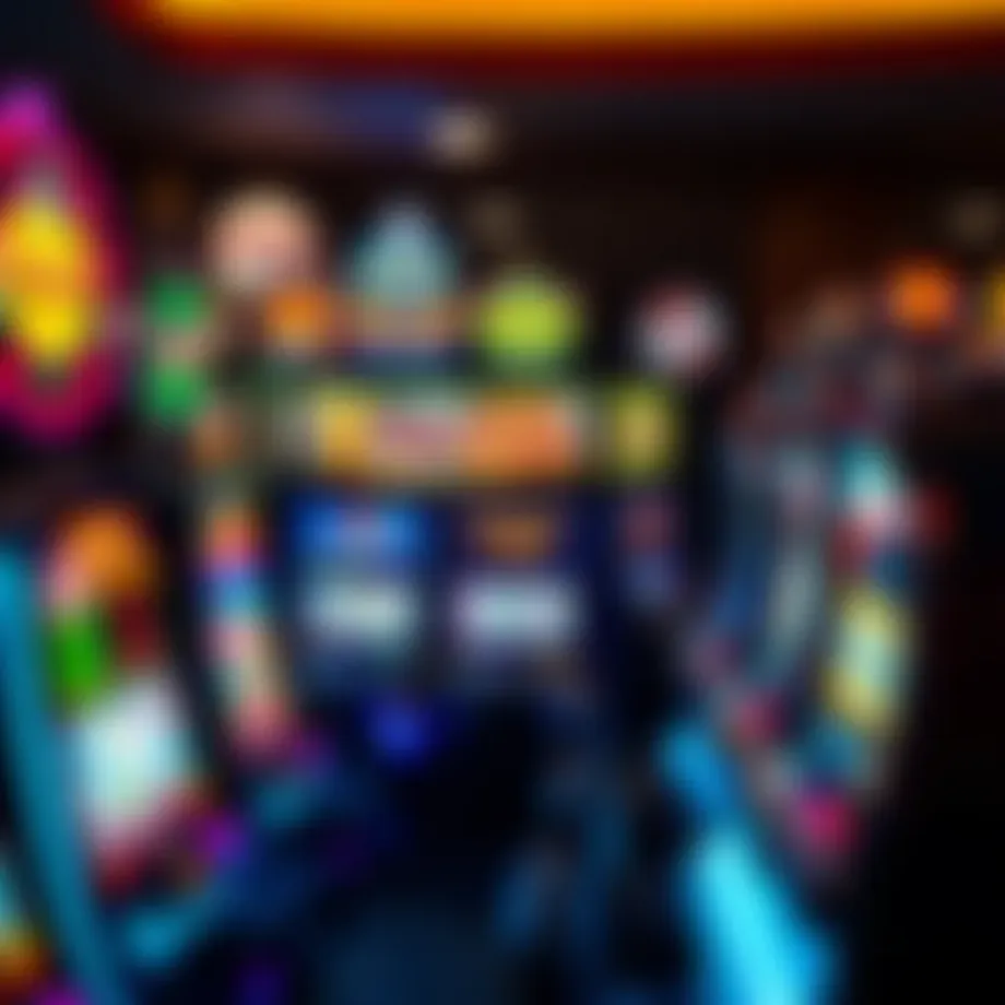 A vibrant display of various slot machines available online