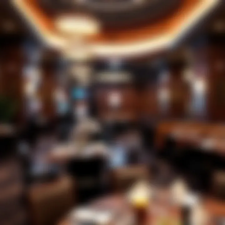 An exquisite dining area featuring a variety of culinary options available at the casino