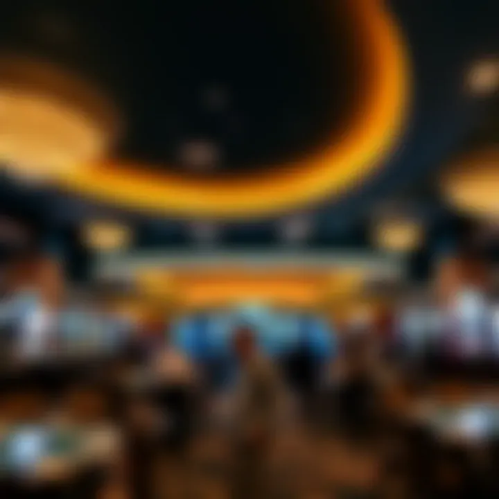 Event space hosting a large gathering at Winstar Casino