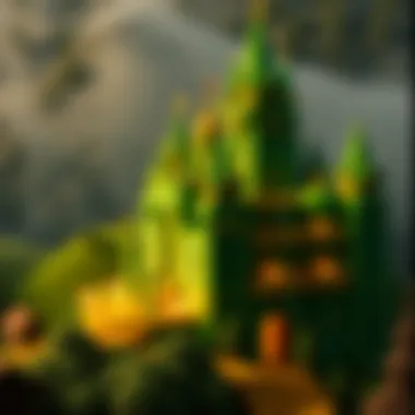 Symbolic depiction of the Emerald City in Wizard of Oz slots