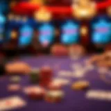 The Excitement of WV Poker A captivating scene of a poker table with chips and cards