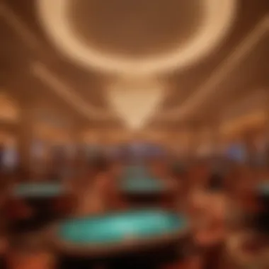 Luxurious interior of the Wynn Sportsbook