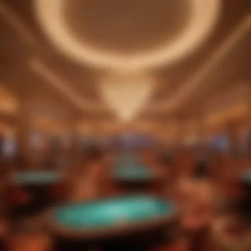 Luxurious interior of the Wynn Sportsbook