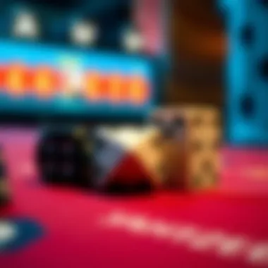 Close-up view of Yahtzee dice showcasing unique designs.