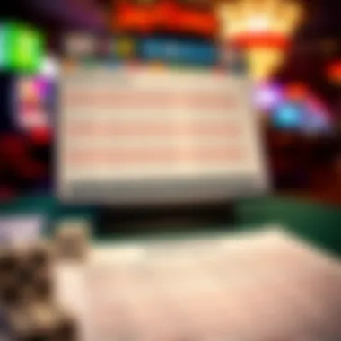 An intricate scoring sheet filled with game statistics.